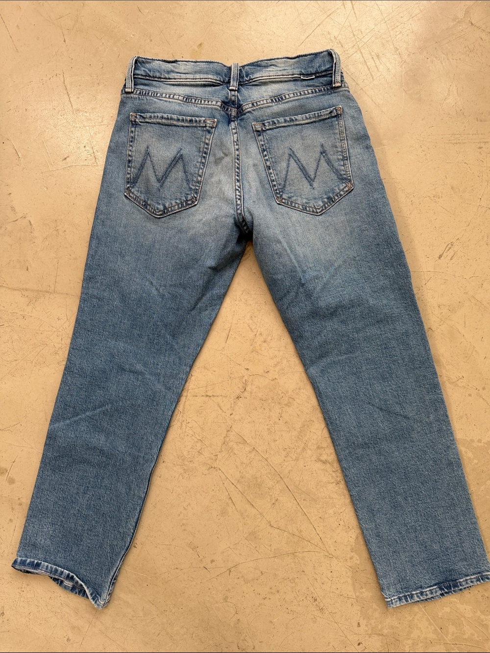 26 Lil’ Mother stretch Mid Rise Hiker Hover Women’s Blue Denim Jeans button up - Picture 5 of 5